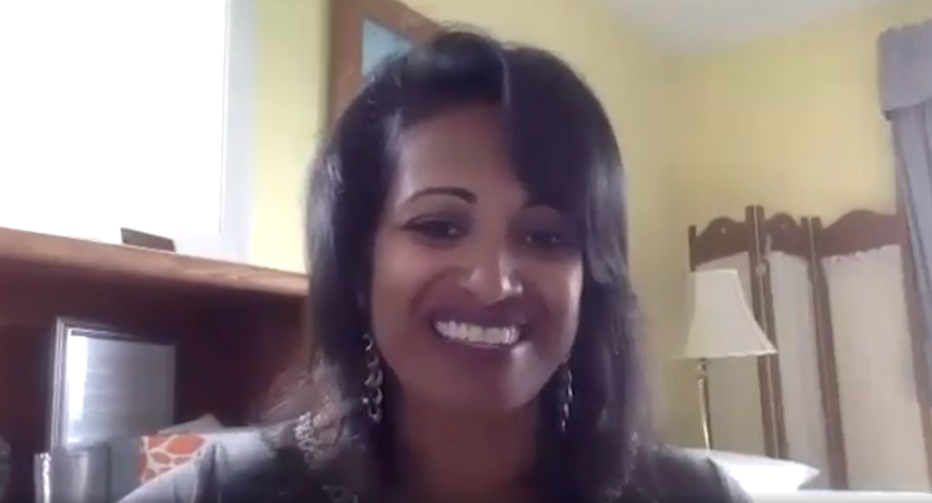 Alyce Dailey Smiling on Live Interview with Never Ending Referrals